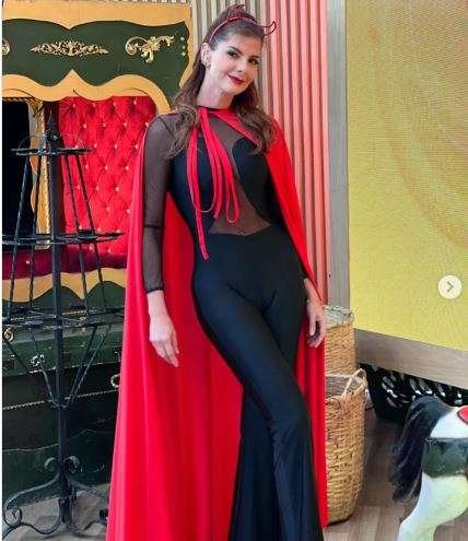 Carolina Cruz, disfraz Halloween