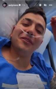 Andy Rivera hospitalizado