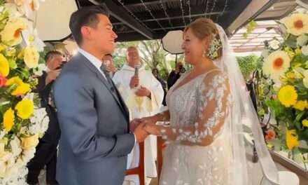 Alina Lozano y Jim Velásquez ya son oficialmente marido y mujer