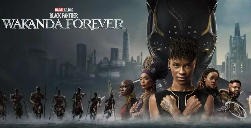 Póster de la película Black Panther: Wakanda Forever que será proyectada en la celebración del Mes de la Historia Negra.