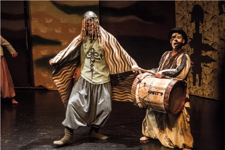 Personajes de la obra teatral 'La Mentira y la Verdad' del Teatro Experimental de Cali, evento que se realizará este fin de semana.