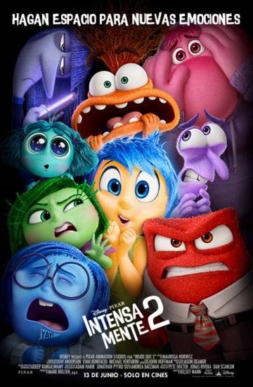 Póster de Intensamente, una de las películas de estreno en la cartelera de cine.