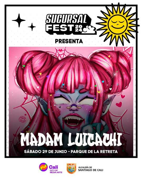Poster del Sucursal Fest que se realiza en Cali, Colombia